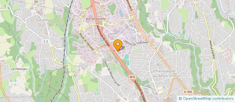 localisation de l'entreprise PROMHAL  CHAMPAGNE-AU-MONT-D OR