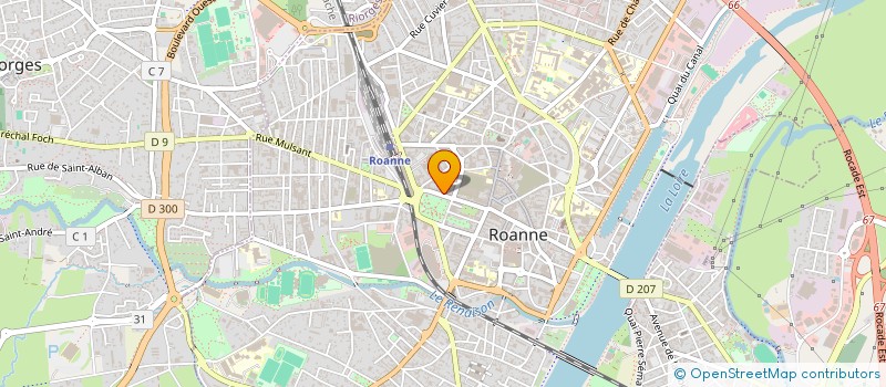 localisation de l'entreprise PROMI  ROANNE