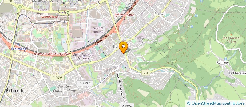localisation de l'entreprise PROMIALP à GRENOBLE