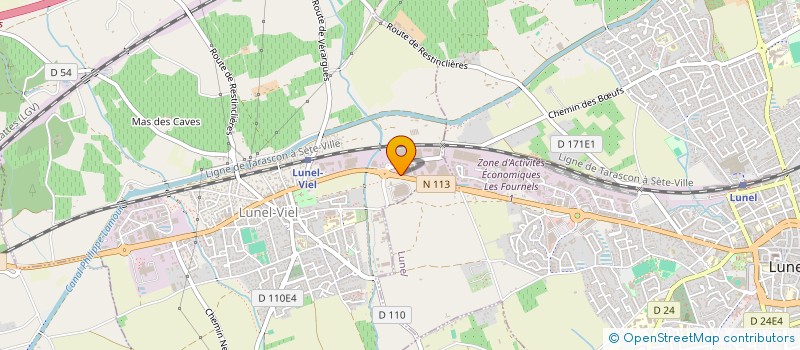 localisation de l'entreprise PROMIBAT  LUNEL