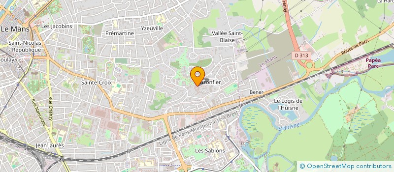 localisation de l'entreprise PROMINS DEVELOPPEMENT à LE MANS