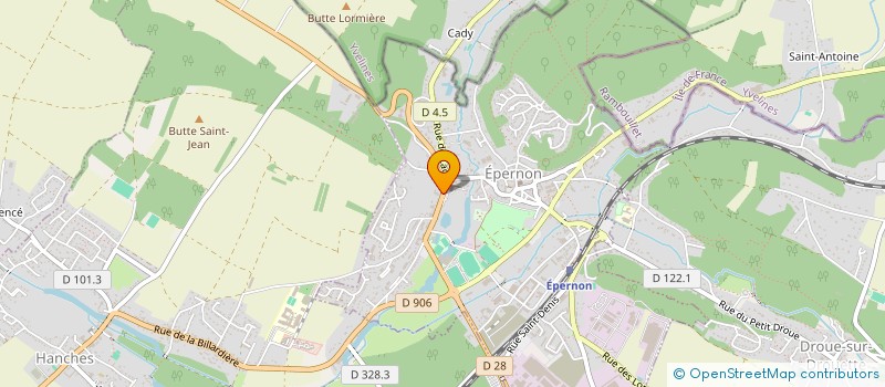 localisation de l'entreprise PROMINTEX à EPERNON