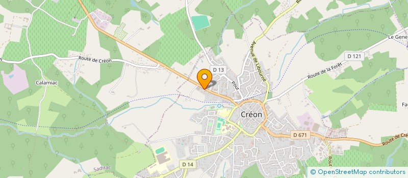 localisation de l'entreprise PROMMIER  CREON