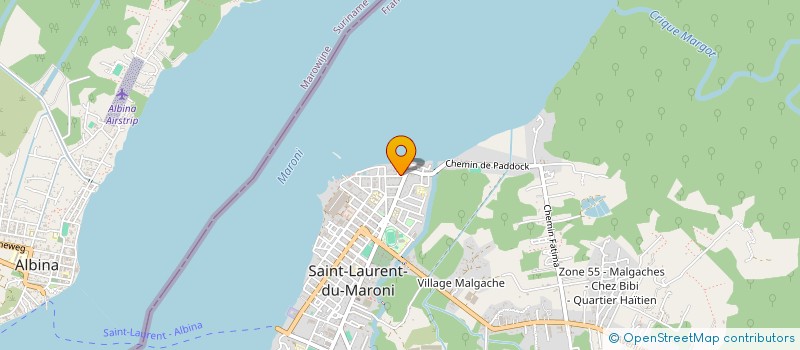 localisation de l'entreprise PROMO AGRI OUEST à SAINT-LAURENT-DU-MARONI