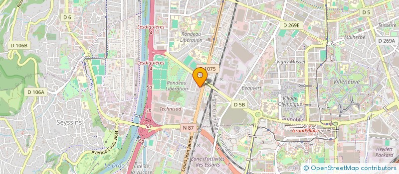 localisation de l'entreprise PROMO BAT 38 à GRENOBLE