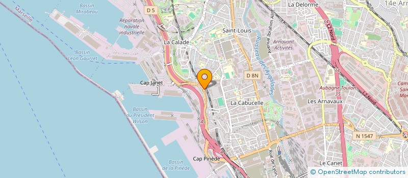 localisation de l'entreprise PROMO BAT SERVICES à MARSEILLE