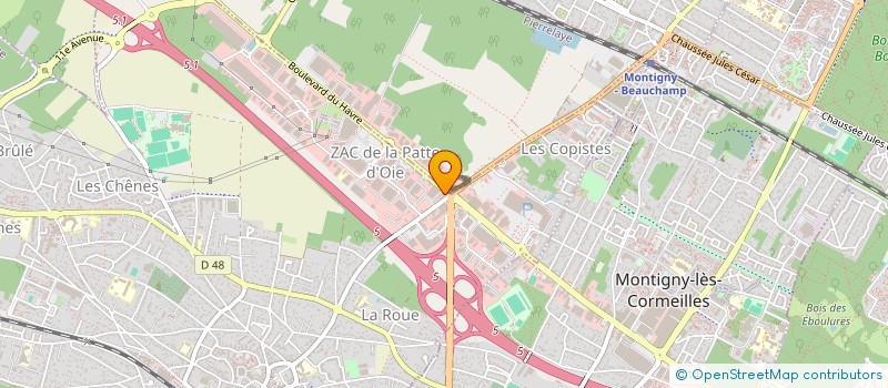 localisation de l'entreprise PROMO CANAPE à PIERRELAYE