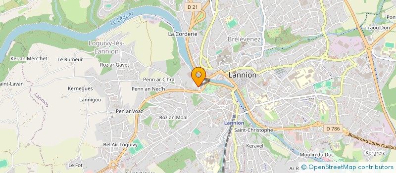 localisation de l'entreprise PROMO CAR 22 à LANNION