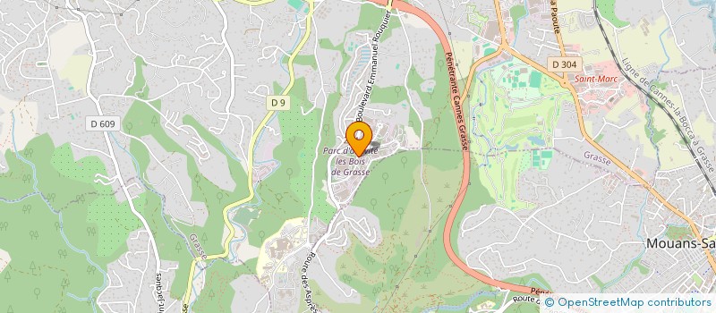 localisation de l'entreprise PROMO CHATEAUVERT  GRASSE