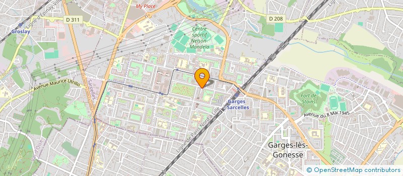 localisation de l'entreprise PROMO CHAUSSURES  SARCELLES