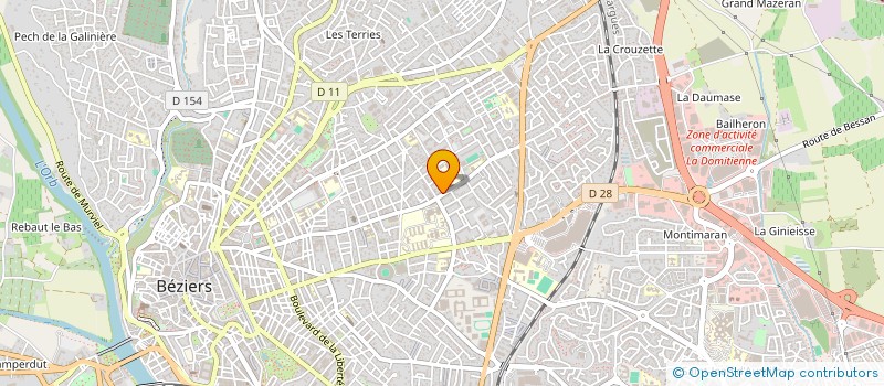 localisation de l'entreprise PROMO CONTACT  BEZIERS