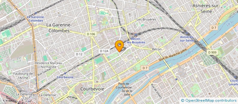 localisation de l'entreprise PROMO COURBEVOIE GAREN COLOMB BOIS COLOM à COURBEVOIE