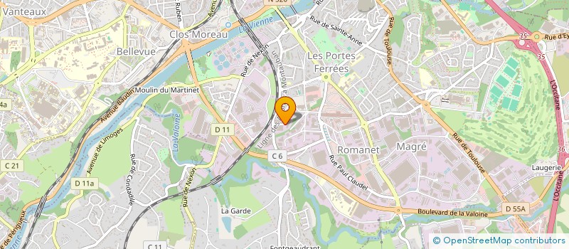 localisation de l'entreprise PROMO DIFFUSION SERVICE à LIMOGES