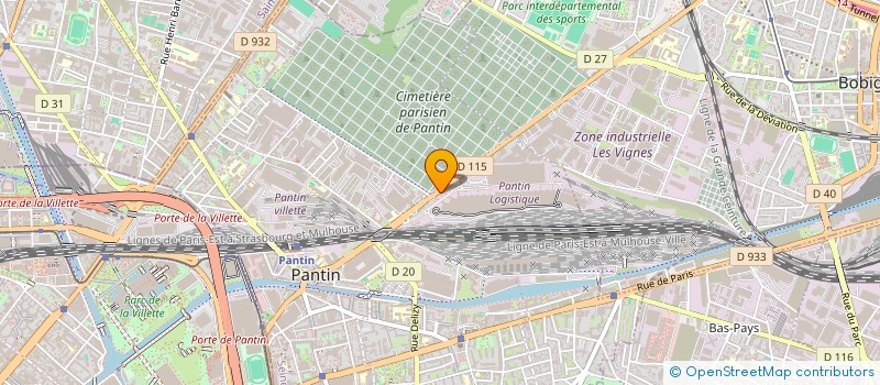 localisation de l'entreprise PROMO GLACON  PANTIN