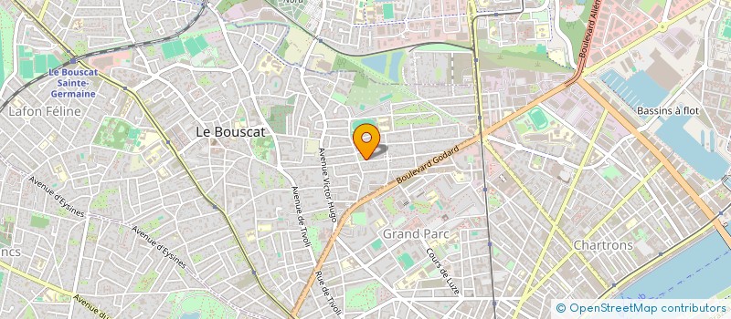 localisation de l'entreprise PROMO GROUPE ANJOU EDITIONS à LE BOUSCAT