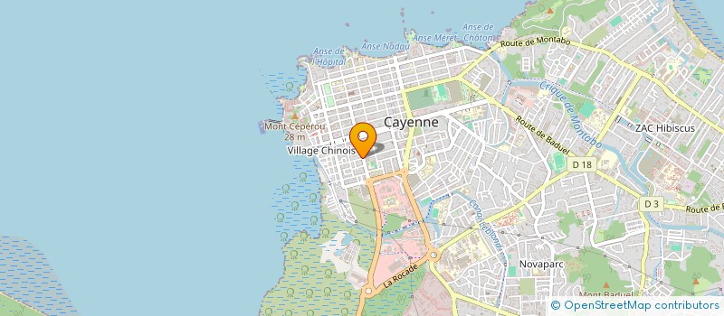 localisation de l'entreprise PROMO-GUYANE à CAYENNE