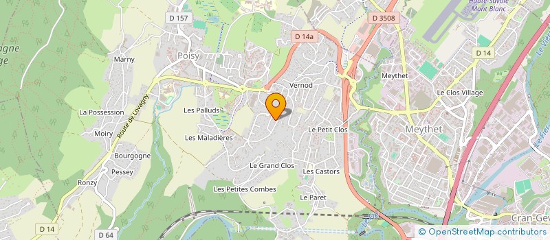 localisation de l'entreprise PROMO-IMO  POISY