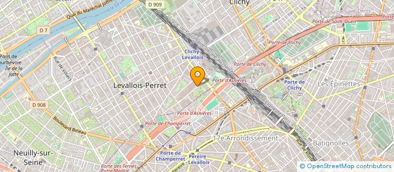 localisation de l'entreprise PROMO-MAREE à LEVALLOIS-PERRET