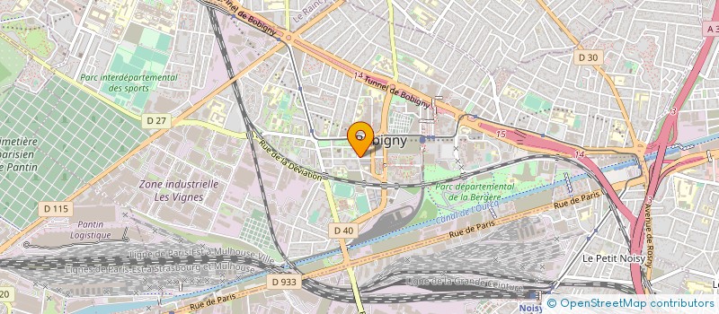 localisation de l'entreprise PROMO MARKET à BOBIGNY