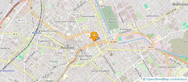 localisation de l'entreprise PROMO MEUBLES  ROUBAIX