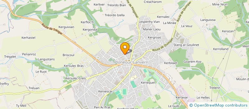 localisation de l'entreprise PROMO PING PAYS BIGOUDEN  PLONEOUR-LANVERN