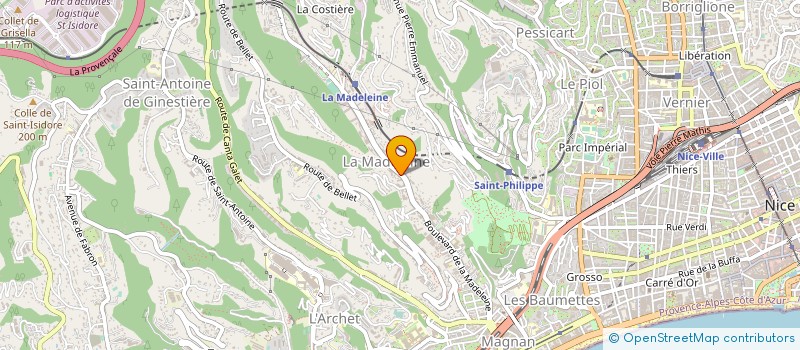 localisation de l'entreprise PROMO PRIX GRD BAZAR DE LA MADELEINE à NICE