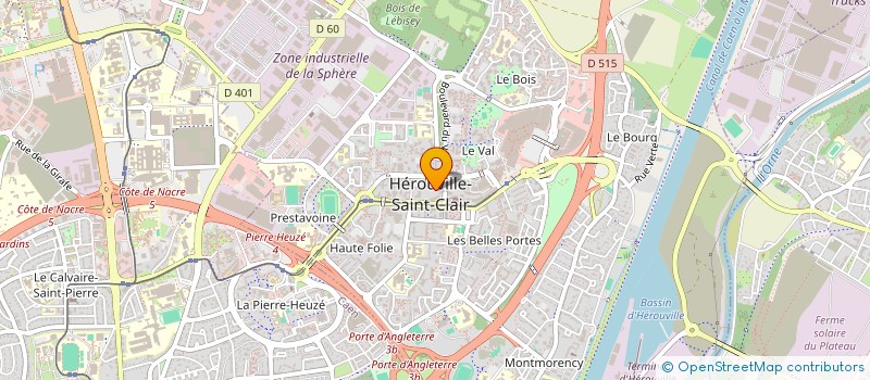 localisation de l'entreprise PROMO-PROF à HEROUVILLE-SAINT-CLAIR