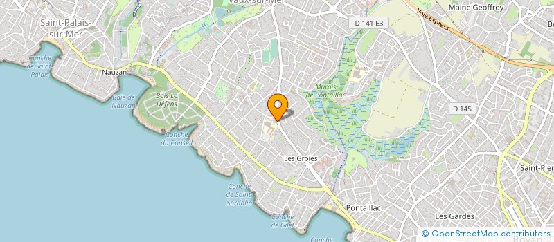 localisation de l'entreprise PROMO SOINS 17 à VAUX-SUR-MER