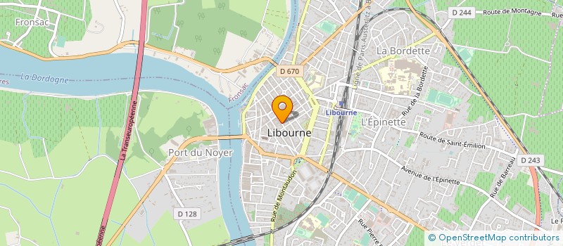 localisation de l'entreprise PROMO TISSUS  LIBOURNE
