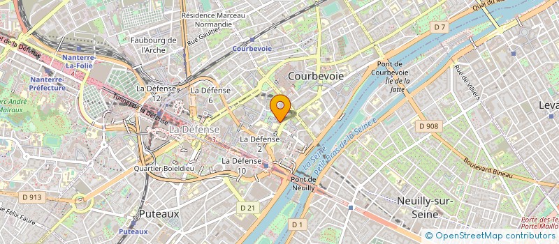 localisation de l'entreprise PROMO VENTES TRANSMIS MECA ACC à COURBEVOIE