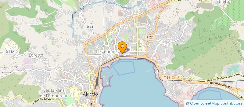 localisation de l'entreprise PROMOA à AJACCIO
