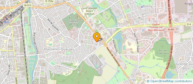localisation de l'entreprise PROMOBA LORRAINE  METZ