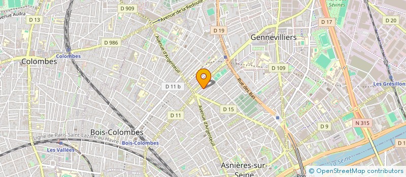 localisation de l'entreprise PROMOBAKE à ASNIERES-SUR-SEINE