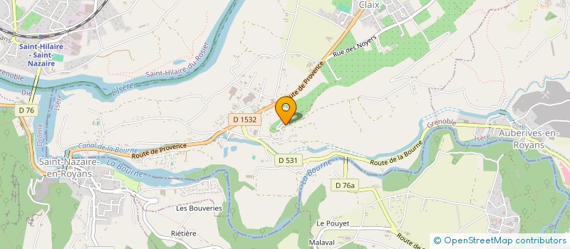 localisation de l'entreprise PROMOBOIS  SAINT-JUST-DE-CLAIX