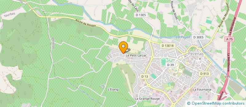 localisation de l'entreprise PROMOBOIS à PEZENAS