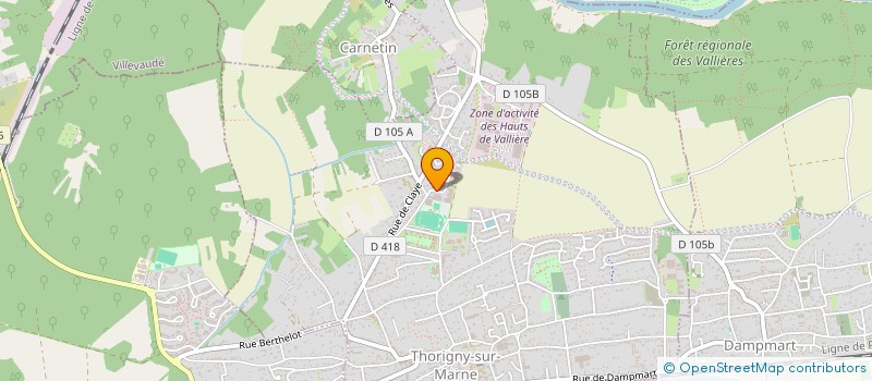 localisation de l'entreprise PROMOCHOC S A R L à THORIGNY-SUR-MARNE