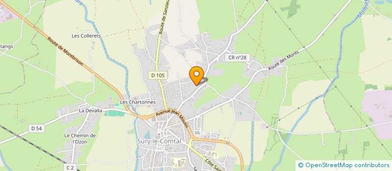 localisation de l'entreprise PROMOCIEL à SURY-LE-COMTAL