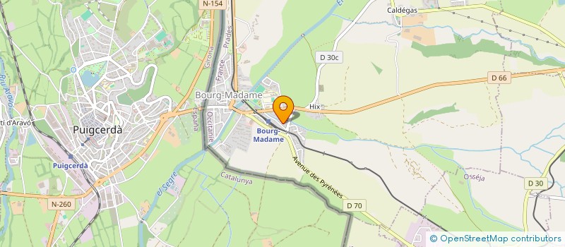 localisation de l'entreprise PROMOCIONS CADI MOXEIRO FRANCA  BOURG-MADAME