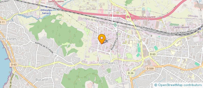 localisation de l'entreprise PROMOCLIMAT à SIX-FOURS-LES-PLAGES