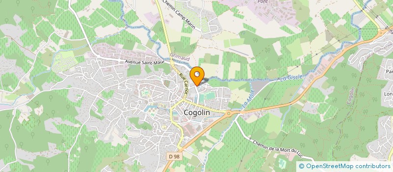 localisation de l'entreprise PROMOCO  GRIMAUD