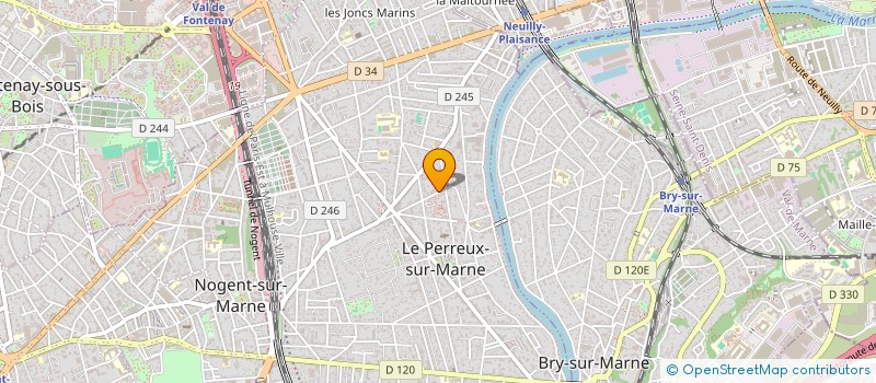 localisation de l'entreprise PROMOCOM à LE PERREUX-SUR-MARNE