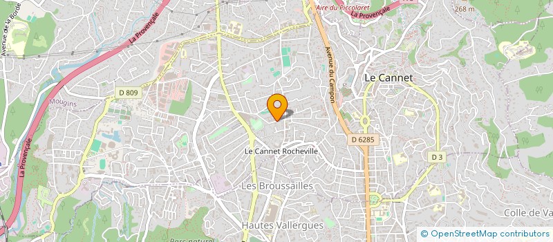 localisation de l'entreprise PROMOCONSTRUCT AZUR à LE CANNET