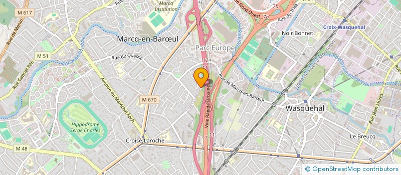 localisation de l'entreprise PROMOD INVEST à MARCQ-EN-BAROEUL