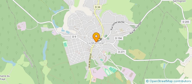 localisation de l'entreprise PROMODE à LA MACHINE