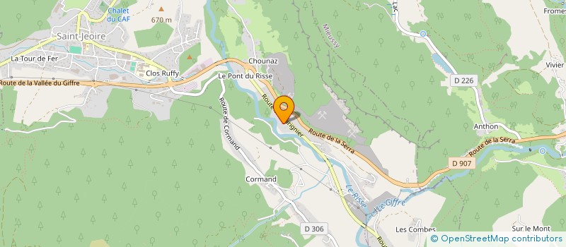 localisation de l'entreprise PROMODELA  SAINT-JEOIRE