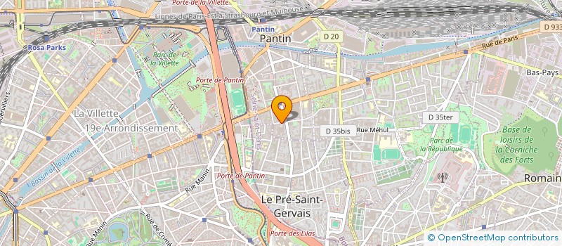 localisation de l'entreprise PROMODIP  PANTIN