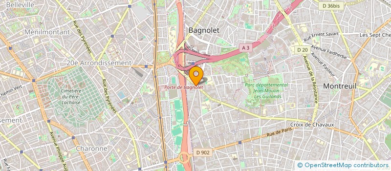 localisation de l'entreprise PROMODIS EUROPE à BAGNOLET