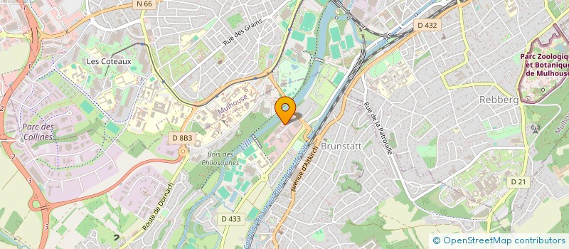 localisation de l'entreprise PROMODUO à BRUNSTATT-DIDENHEIM