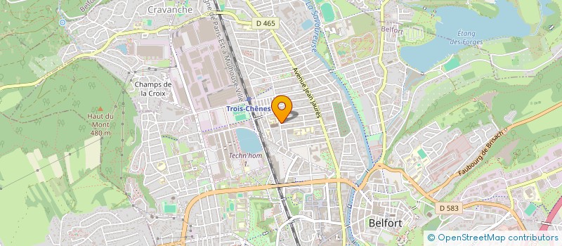 localisation de l'entreprise PROMOFI à BELFORT