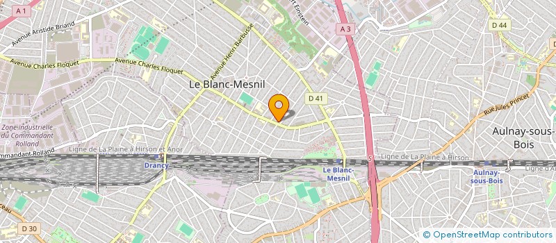 localisation de l'entreprise PROMOFOOD à LE BLANC-MESNIL